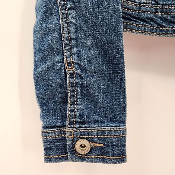 Arizona Jean Company Blue Denim Jacket Button Up Child Long Sleeve Size M8 - Picture 6 of 6